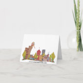 De Picknick Notecard van de Flamingo van het Kaart (Achterkant)