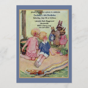 De picknick-uitnodiging kaart