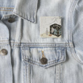 De Picnic Hamper Vierkante Button 5,1 Cm (In situ)