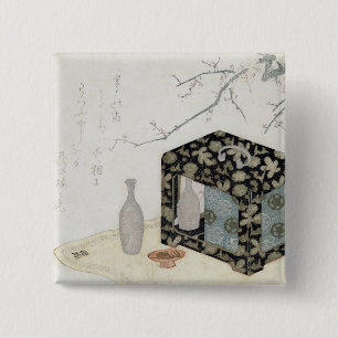 De Picnic Hamper Vierkante Button 5,1 Cm