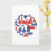 De Pictogrammen van Houston Texas Kaart (Gele Bloem)