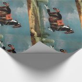 De Piebald Piebald Horse "Ceheld-opfok" Cadeaupapier (Hoek)