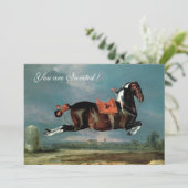 De Piebald Piebald Horse "Ceheld-opfok" Kaart (Staand voorkant)