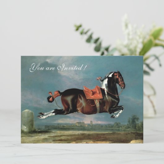 De Piebald Piebald Horse "Ceheld-opfok" Kaart (Staand voorkant)