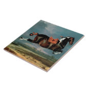 De Piebald Piebald Horse "Ceheld-opfok" Tegeltje (Zijkant)