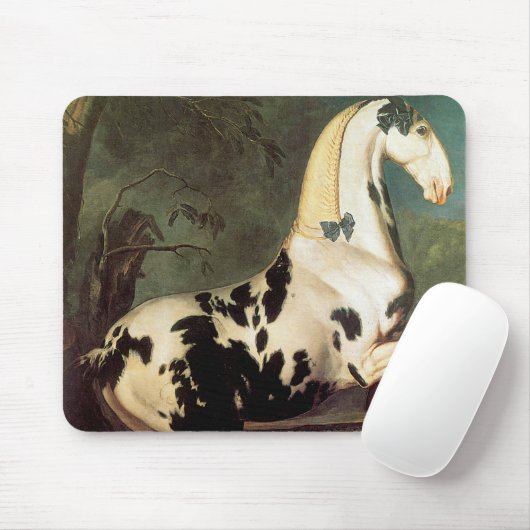 De Piebald Stallion van de Eisgruber-studie Muismat (Met muis)