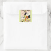 De Pied Piper Kinderkinderkamer Vierkante Sticker (Tas)