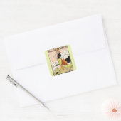 De Pied Piper Kinderkinderkamer Vierkante Sticker (Envelop)