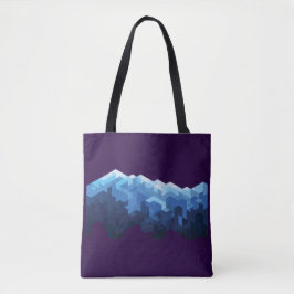 De piek van de sneeuwberg tote bag