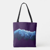 De piek van de sneeuwberg tote bag (Achterkant)