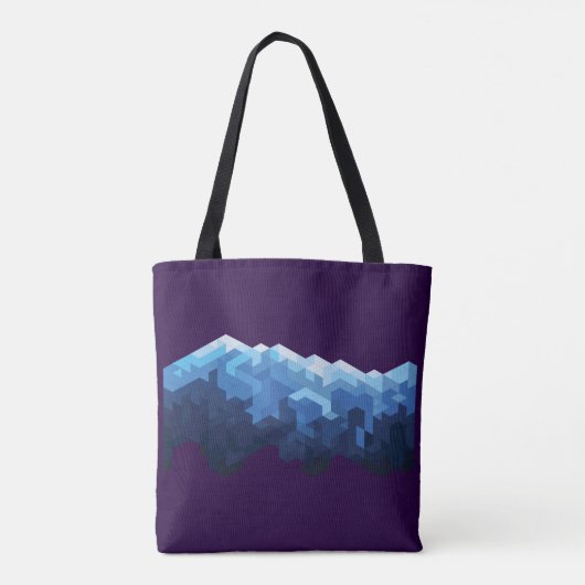 De piek van de sneeuwberg tote bag (Achterkant)