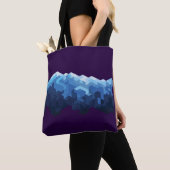 De piek van de sneeuwberg tote bag (Dichtbij)