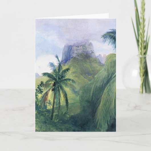 De "piek van Mauna Roa" - John LaFarge Card Kaart (Voorkant)