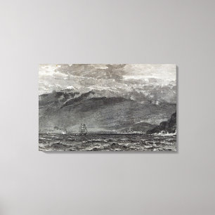 De piek van Teneriffe, Sante Cruz Canvas Afdruk