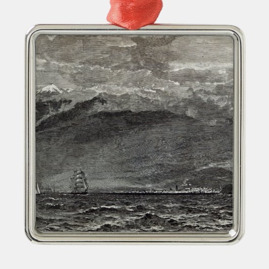 De piek van Teneriffe, Sante Cruz Metalen Ornament (Voorkant)