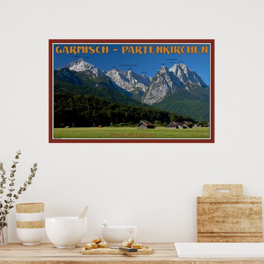 De pieken boven de rommel poster (Keuken)