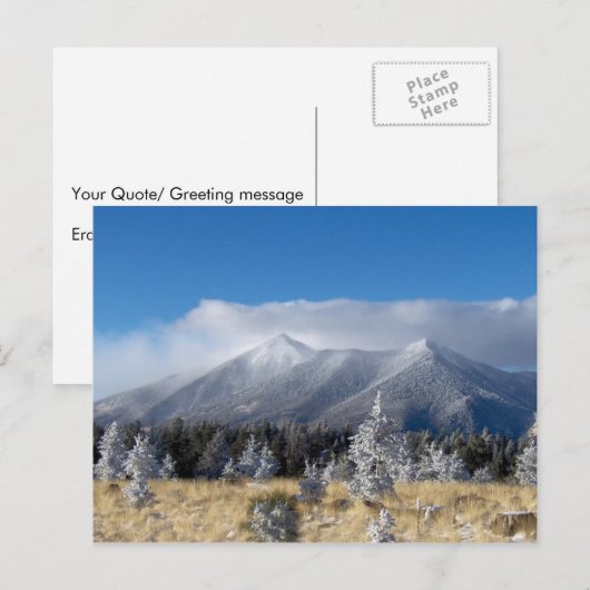 De pieken van het personeel in San Francisco in he Briefkaart (Voorkant / Achterkant)