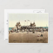 De pier, Ahlbeck, Pommeraina sic, Duitsland, zeldz Briefkaart (Voorkant / Achterkant)