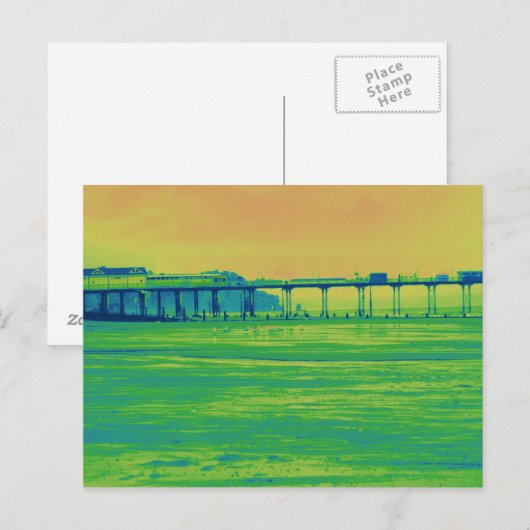 De pier briefkaart (Voorkant / Achterkant)