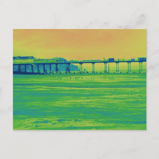 De pier briefkaart (Voorkant)