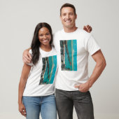 De pier, de strand en de lange band t-shirt (Unisex)