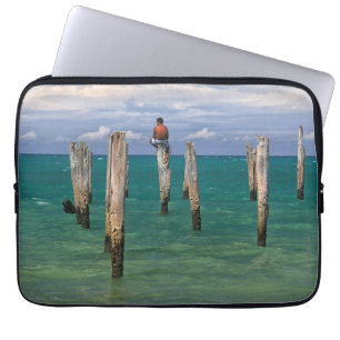 De pier in Coqueiros strand in Trancoso Laptop Sleeve