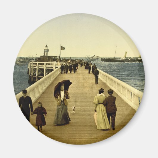 De pier Oostende België Magneet (Voorkant)