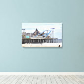 De Pier op Seaside Heights- Zomer van 2012 Canvas Afdruk (Insitu (Houten vloer))