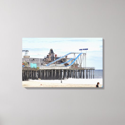 De Pier op Seaside Heights- Zomer van 2012 Canvas Afdruk (Voorkant)