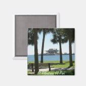 De Pier Sint-Petersburg Florida Magneet (Voorkant / Achterkant)