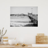 De pier van de oude Orchard Beach Poster (Keuken)