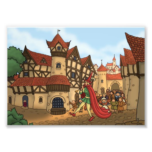 de pierdraper en de fotofoto van de kinderen foto afdruk (Voorkant)