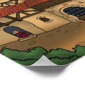 de pieren en het poster voor kinderen (Hoek)