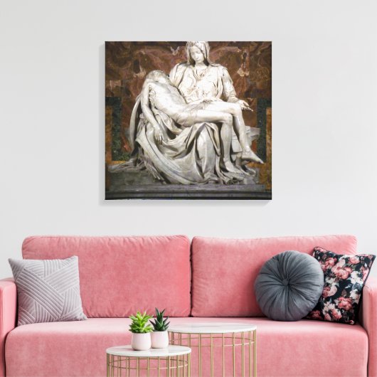 De Pieta Canvas druk (Insitu (Woonkamer))