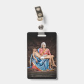 De Piëta van Michelangelo (1498–1499) HET LAM GODS Badge (Achterkant met clip)