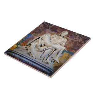 De Pieta van Michelangelo Tegeltje
