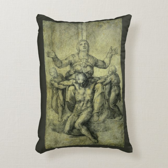 De Piëta van Michelangelo voor Vittoria Colonna Accent Kussen (Voorkant(Verticaal))