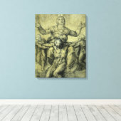 De Pietà van Michelangelo voor Vittoria Colonna Canvas Afdruk (Insitu (Houten vloer))