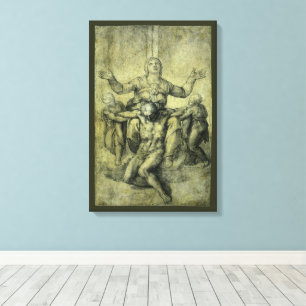 De Pietà van Michelangelo voor Vittoria Colonna Canvas Afdruk