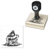 De Pieta Verdrietige Maria en Jezus Goede Vrijdag Rubberstempel (Gestempeld)