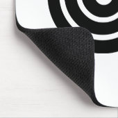 De pijl raakte een rond doel Muismatten (Hoek)