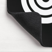 De pijl raakte een rond doel Muismatten (Hoek)