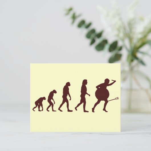 De Pijl van de evolutie Briefkaart (Staand voorkant)