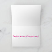 De Pijlen van Valentijn van het golden retriever Feestdagen Kaart (Binnen)