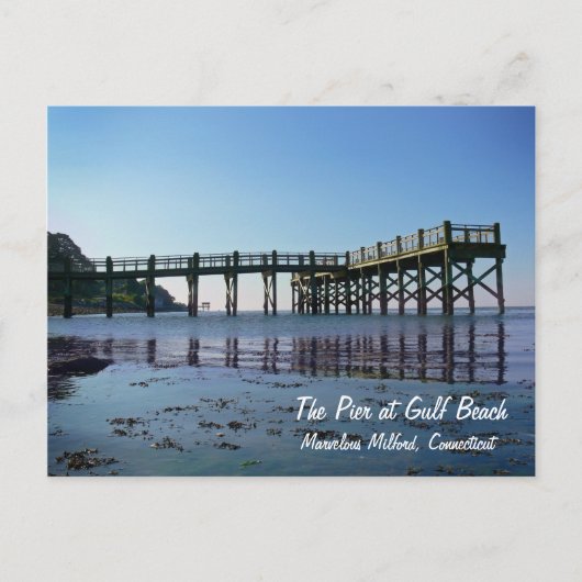 De pijler bij het Strand van de Golf Briefkaart (Voorkant)