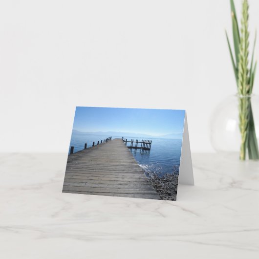 De Pijler van Tahoe van het meer Kaart (Voorkant)