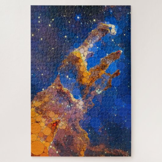 De pijlers van de schepping, in de adelaarsnevel legpuzzel (Verticaal)