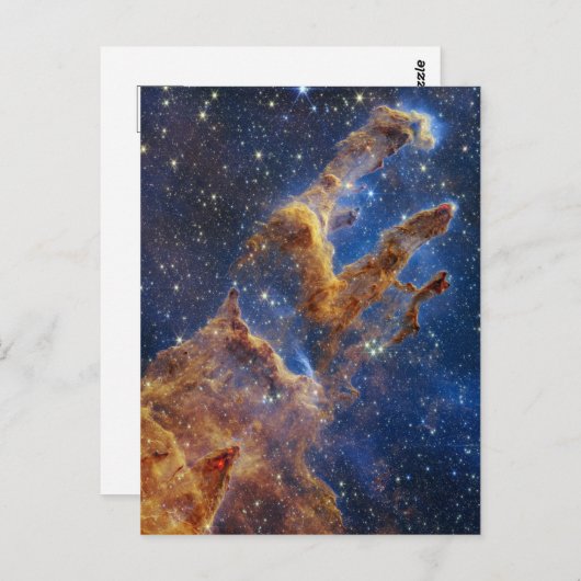 De pijlers van de schepping kijken als T-Rex Briefkaart (Voorkant / Achterkant)