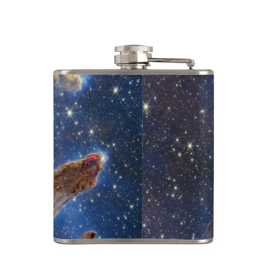 De pijlers van de schepping kijken als T-Rex Heupfles (Achterkant)