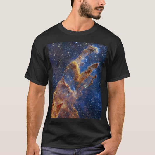 De pijlers van de schepping kijken als T-Rex T-shirt (Voorkant)